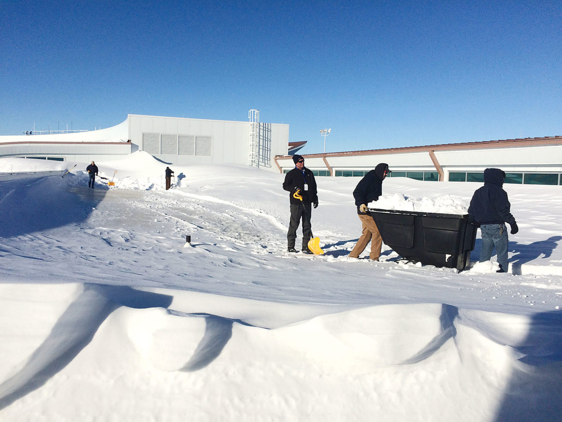 Snow removal operation relieves terminal roof News, Sports, Jobs